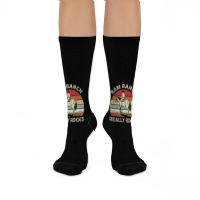 Ram Ranch Really Rock Vintage Western Rodeo Cowboy Horseback Premium T Crew Socks | Artistshot