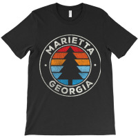 Marietta Georgia Ga Vintage Graphic Retro 70s Long Sleeve T Shirt T-shirt | Artistshot