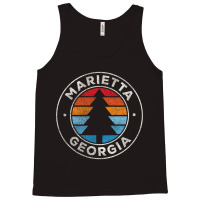 Marietta Georgia Ga Vintage Graphic Retro 70s Long Sleeve T Shirt Tank Top | Artistshot