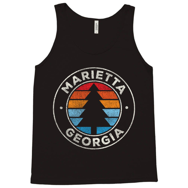 Marietta Georgia Ga Vintage Graphic Retro 70s Long Sleeve T Shirt Tank Top | Artistshot