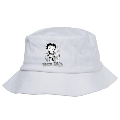 Betty Boop Motorcycle Bucket Hat Designed By Alextout