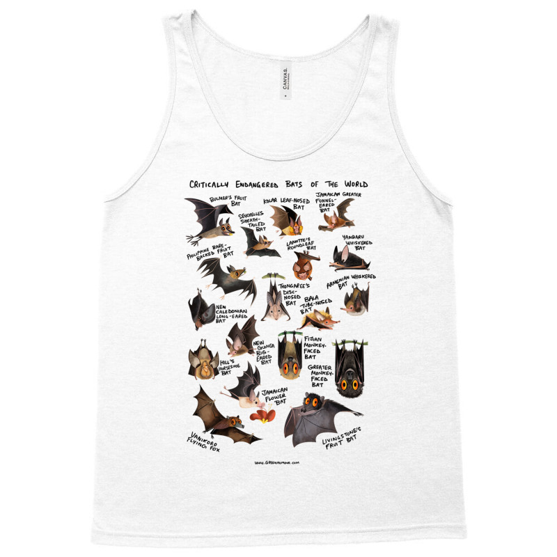 Critically Endangered Bats Of The World For Boyfriend Tank Top by MarlonTaylor | Artistshot