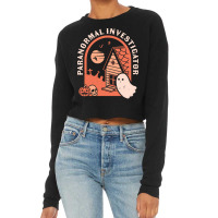 Paranormal Investigator Paranormal Investigator Ghost Hunting E V P Fu Cropped Sweater | Artistshot