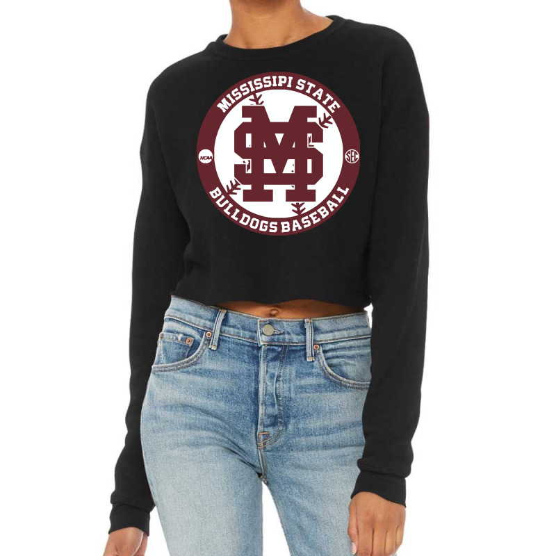 Mississippi State Baseball Cropped Sweater by cm-arts | Artistshot