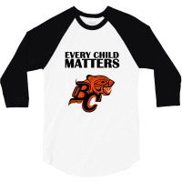 Bc Lions Every Child Matters 2021 Orange Classic Vectorized 3/4 Sleeve Shirt | Artistshot