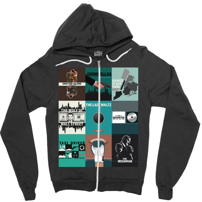 Martin Scorsese Classic Films Movie Art Gift Zipper Hoodie by AaronFosterJr. | Artistshot