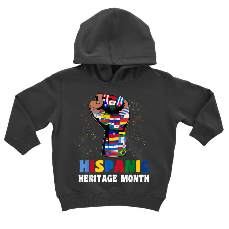 Hispanic Heritage Month Colorful Countries Flags Latinx Hand T Shirt Toddler Hoodie by cm-arts | Artistshot