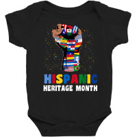 Hispanic Heritage Month Colorful Countries Flags Latinx Hand T Shirt Baby Bodysuit | Artistshot