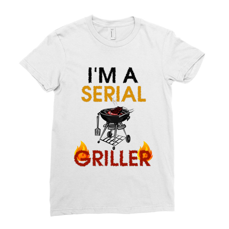 Serial Griller Bbq Ladies Fitted T-Shirt by KaylaBolton | Artistshot