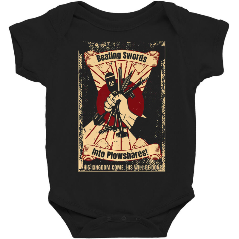 Beating Swords Into Plowshares Baby Bodysuit by cm-arts | Artistshot