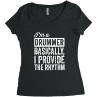 I&x27;m A Drummer. Basically Women's Triblend Scoop T-shirt | Artistshot