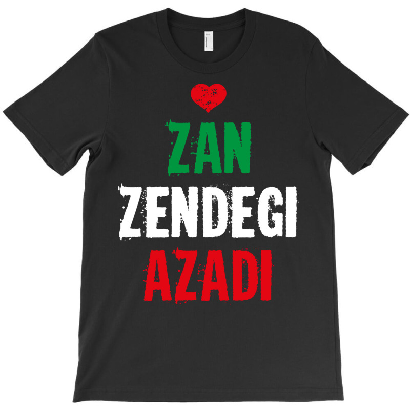 Free Iran  Zan Zendegi Azadi  Persian Heart Love Quote Sweatshirt T-shirt | Artistshot