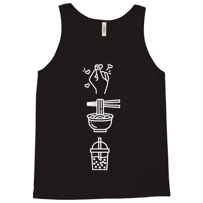 Cute Kawaii K Pop Ramen Boba Bubble Tea K Drama Lover T Shirt Tank Top | Artistshot