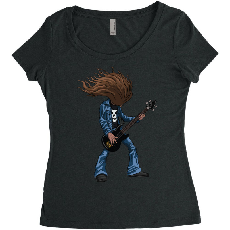 Cliff Burton Women's Triblend Scoop T-shirt by cm-arts | Artistshot