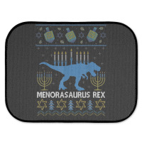 Menorasaurus Rex Funny Dinosaur Hanukkah Jewish Christmas Rear Car Mat | Artistshot