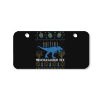 Menorasaurus Rex Funny Dinosaur Hanukkah Jewish Christmas Bicycle License Plate | Artistshot