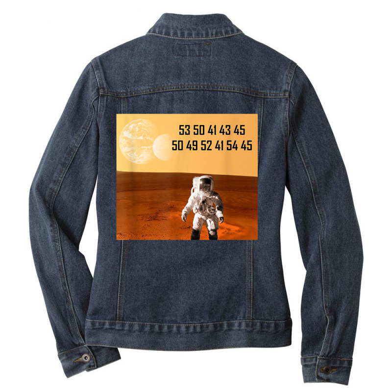 Chicgeek Space Pirate Hexadecimal T Shirt Ladies Denim Jacket by cm-arts | Artistshot