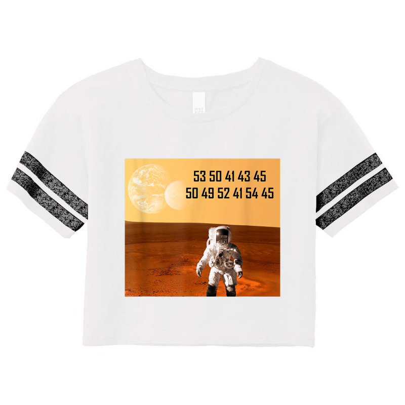 Chicgeek Space Pirate Hexadecimal T Shirt Scorecard Crop Tee by cm-arts | Artistshot