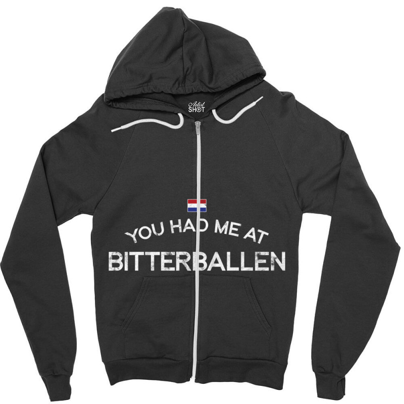 Travel Bitterballen Netherlands Dutch Holland Bar Snack Food Sweatshir Zipper Hoodie | Artistshot