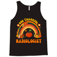 One Thankful Radiologist Rainbow Thanksgiving Mens Womens Tank Top | Artistshot