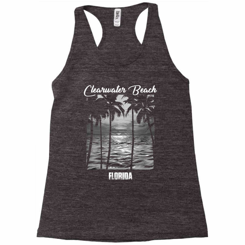 Clearwater Beach Souvenir   Florida Reminder T Shirt Racerback Tank by cm-arts | Artistshot