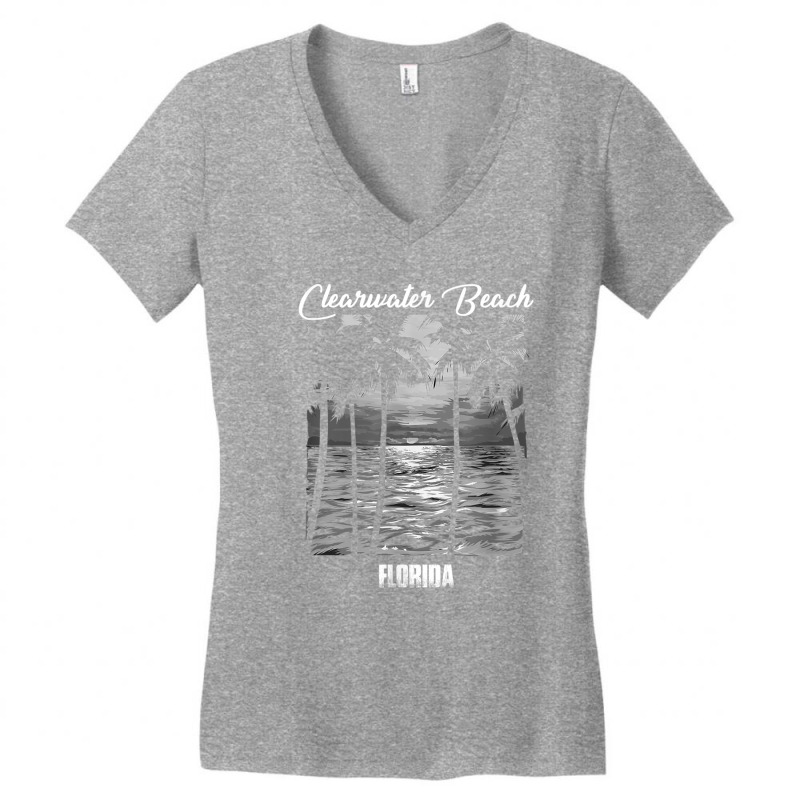 Clearwater Beach Souvenir   Florida Reminder T Shirt Women's V-Neck T-Shirt by cm-arts | Artistshot