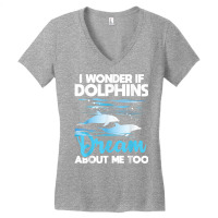 Dolphins Dream   Dolphin Whisperer Marine Biologist Zoology T Shirt Women's V-neck T-shirt | Artistshot