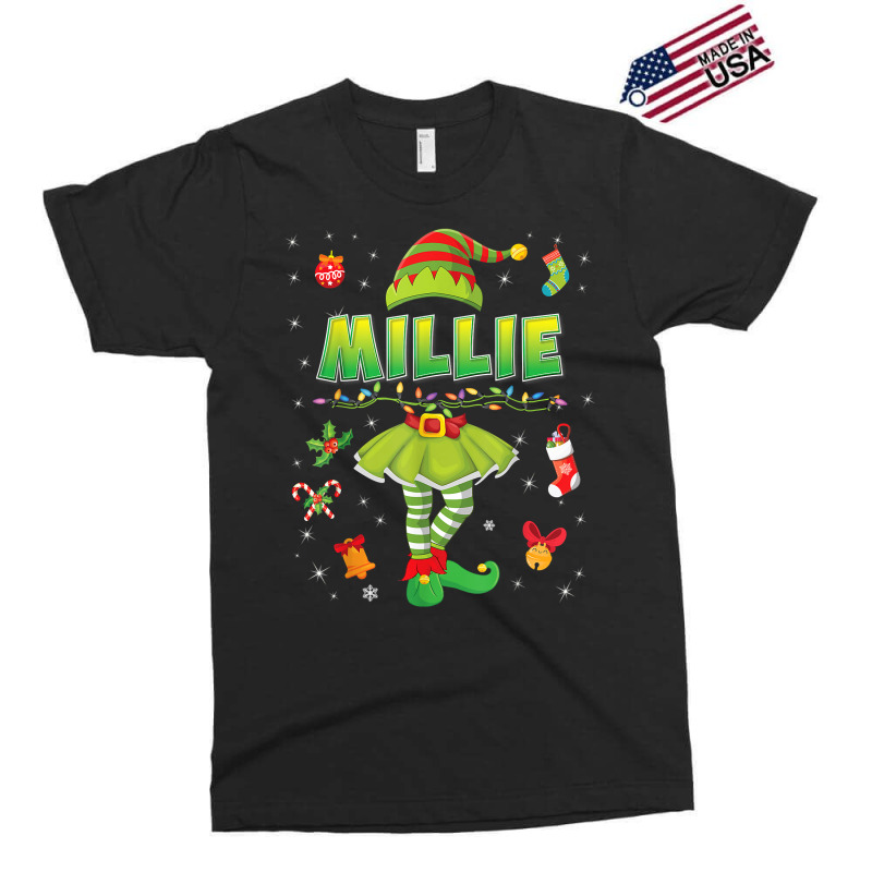 Cute Elf Millie Merry Christmas Santa Little Helper Sweater T Shirt Exclusive T-shirt | Artistshot