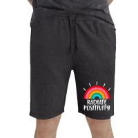 Cute Colourful Radiate Positivity Rainbow Vintage Short | Artistshot