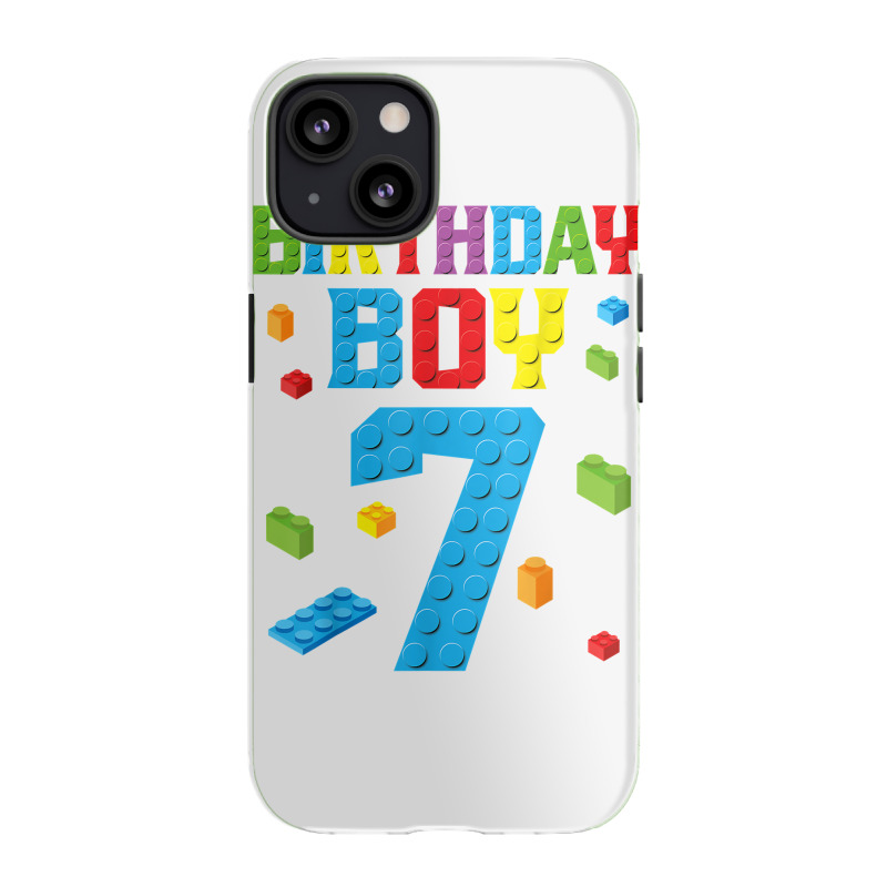 Master Builder 7th Birthday Boy 7 Seven Year Building Bricks T Shirt Iphone 13 Case | Artistshot