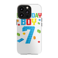 Master Builder 7th Birthday Boy 7 Seven Year Building Bricks T Shirt Iphone 13 Pro Case | Artistshot