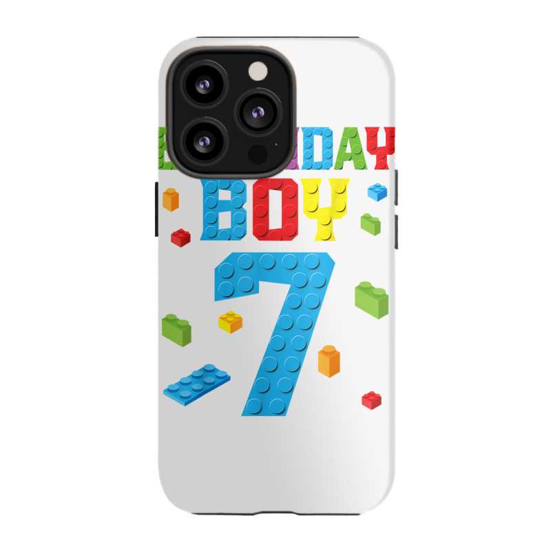 Master Builder 7th Birthday Boy 7 Seven Year Building Bricks T Shirt Iphone 13 Pro Case | Artistshot