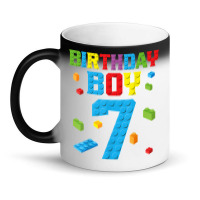 Master Builder 7th Birthday Boy 7 Seven Year Building Bricks T Shirt Magic Mug | Artistshot