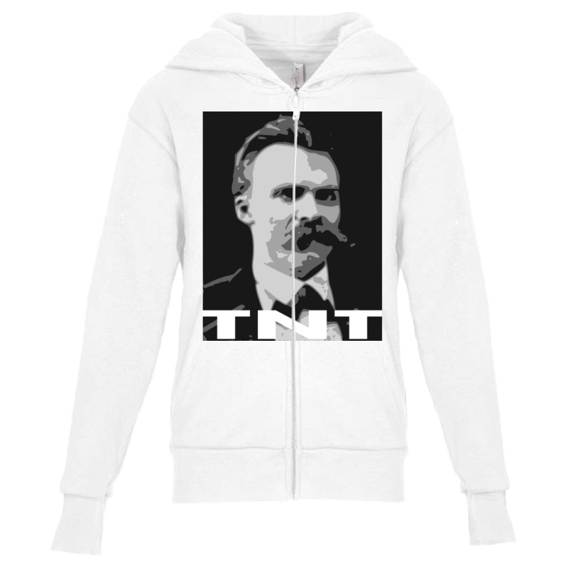 Funny Nietzsche Tnt Youth Zipper Hoodie by cm-arts | Artistshot