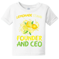 Lemonade Stand Founder And Ceo Lemon Juice Boss T Shirt Baby Tee | Artistshot