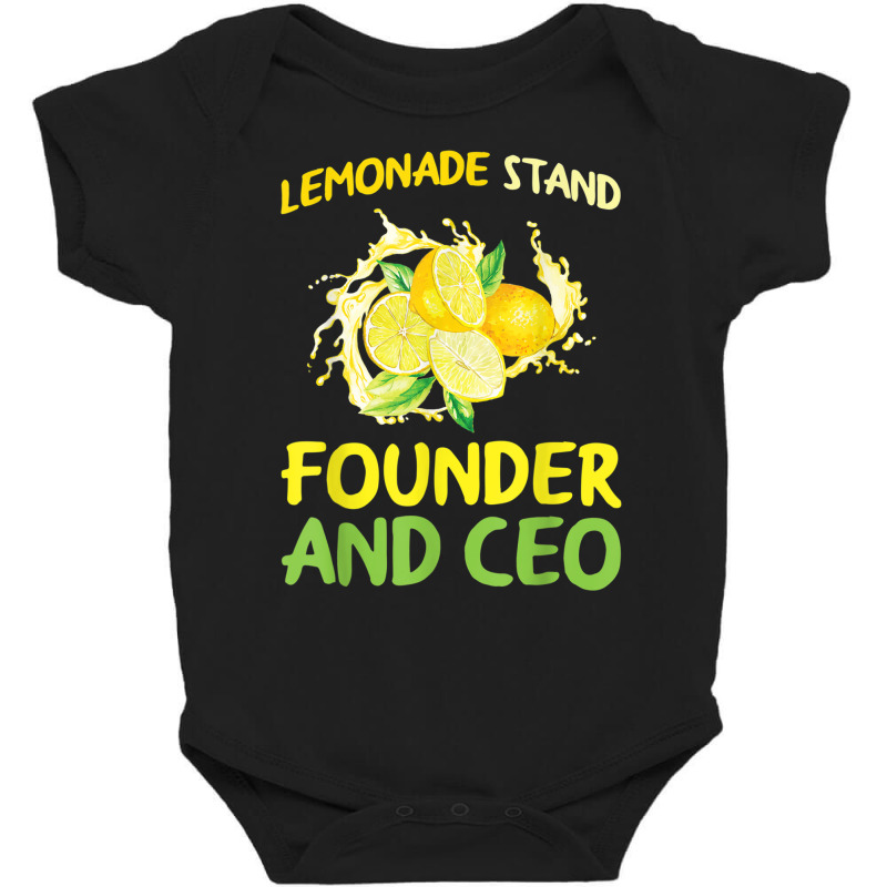 Lemonade Stand Founder And Ceo Lemon Juice Boss T Shirt Baby Bodysuit by cm-arts | Artistshot