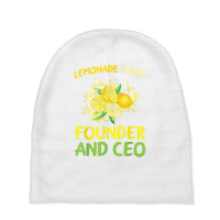 Lemonade Stand Founder And Ceo Lemon Juice Boss T Shirt Baby Beanies | Artistshot