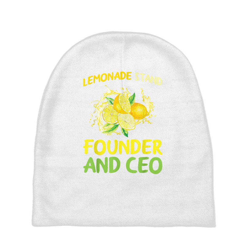 Lemonade Stand Founder And Ceo Lemon Juice Boss T Shirt Baby Beanies by cm-arts | Artistshot