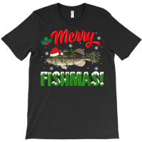 Fish Merry Christmas Largemouth Bass Fishing Lover Pajamas T Shirt T-shirt | Artistshot