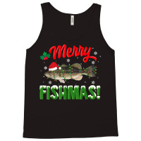 Fish Merry Christmas Largemouth Bass Fishing Lover Pajamas T Shirt Tank Top | Artistshot