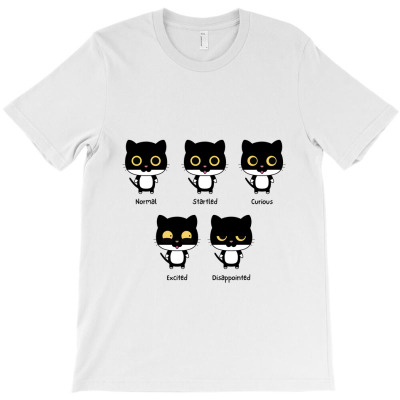 Expressive Cat Design T-shirt Designed By Kiarra's Art