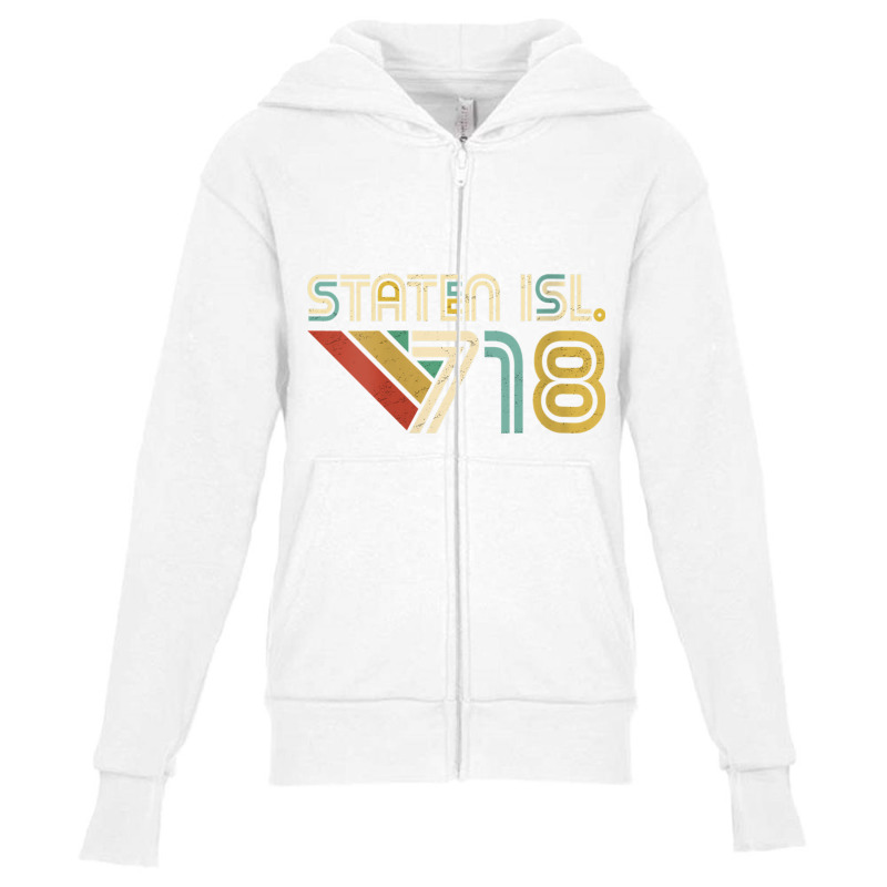 Womens Staten Island 718 New York City State Area Code Staten Isl. V N Youth Zipper Hoodie by cm-arts | Artistshot