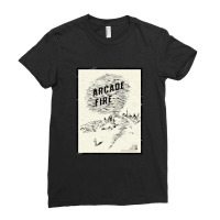 Arcade Fire Concer Poser Sicker Ladies Fitted T-shirt | Artistshot