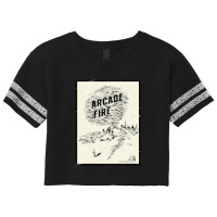 Arcade Fire Concer Poser Sicker Scorecard Crop Tee | Artistshot