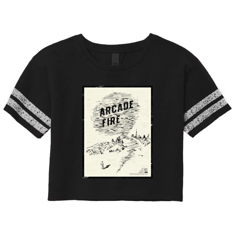 Arcade Fire Concer Poser Sicker Scorecard Crop Tee by cm-arts | Artistshot