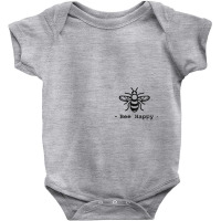 Bee Tees Bee Happy Tee Baby Bodysuit | Artistshot