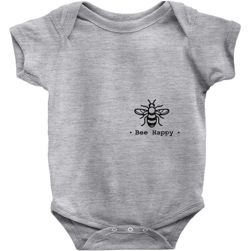 Bee Tees Bee Happy Tee Baby Bodysuit | Artistshot