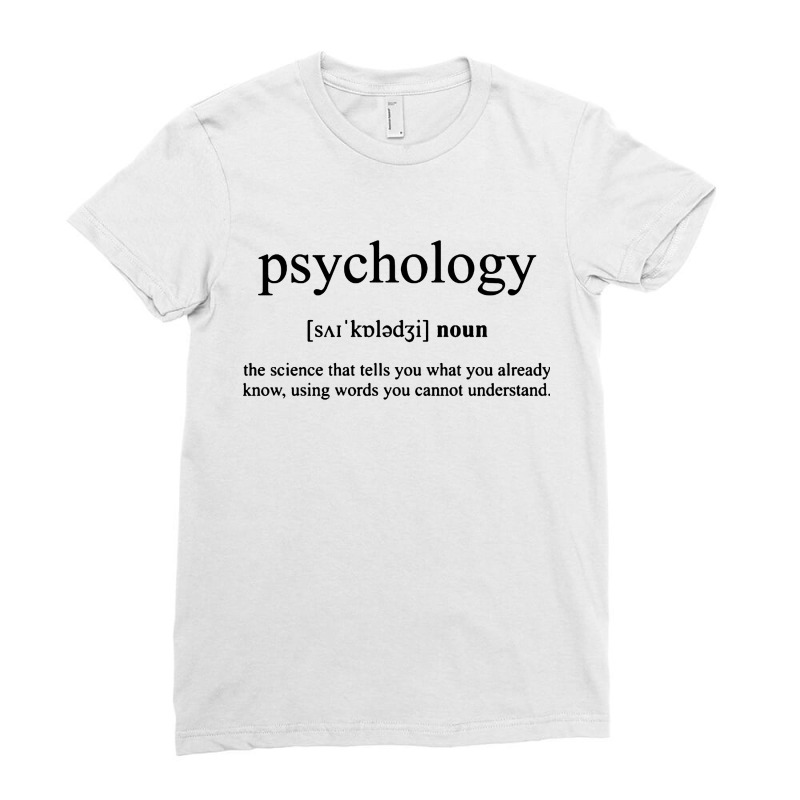 Psychology Ladies Fitted T-Shirt by saterseim | Artistshot