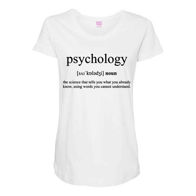 Psychology Maternity Scoop Neck T-shirt by saterseim | Artistshot