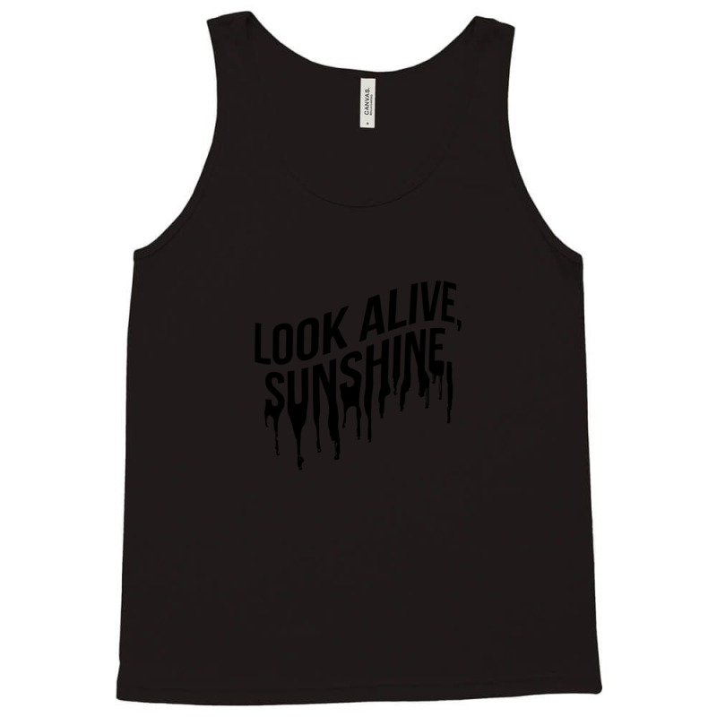 Black Drip Text (white) Tank Top | Artistshot